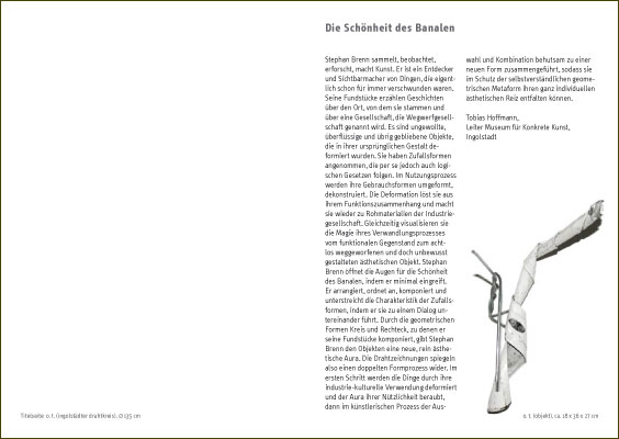 katalog stephan brenn drahtzeichnung