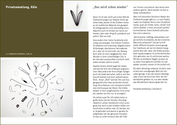 katalog stephan brenn drahtzeichnung