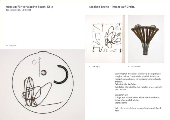 katalog stephan brenn drahtzeichnung