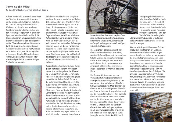 katalog stephan brenn drahtzeichnung
